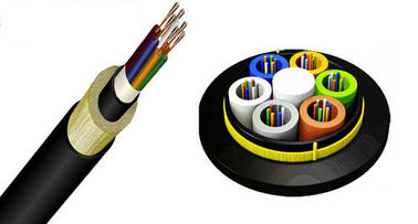 Kualitas  24core All Dielectric ADSS Non Metallic  self-supporting aerial  Fiber Optic Cable pabrik