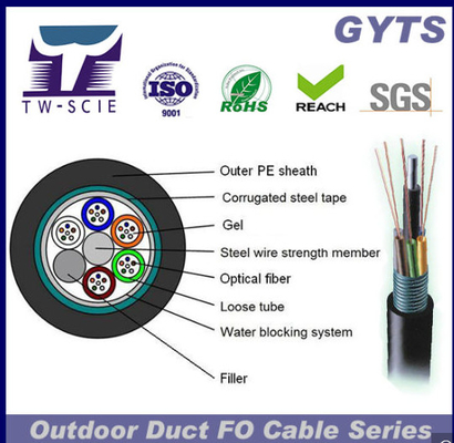 72 Core G652D Fiber Optic Ethernet Cable Kabel Multi Serat Optik Nilai Luar Ruangan