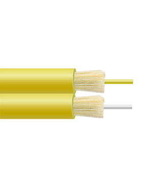 Kabel Patch Serat Optik Dupleks Densitas Tinggi Zip-Cord dengan Serat Zipped-Paired untuk Aplikasi Fleksibel Indoor/Outdoor