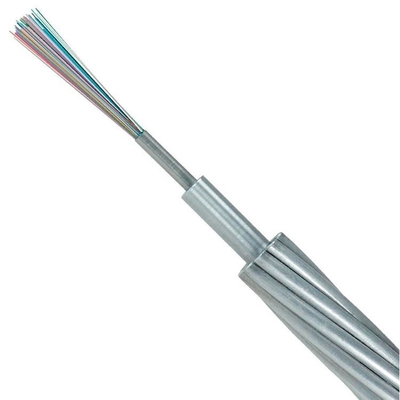 Kabel Serat Optik OPGW Aluminium Plated Steel yang Disesuaikan Untuk Instalasi Jaringan FTTH FTTB FTTX
