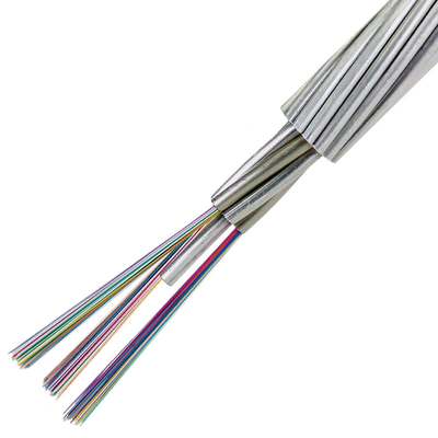 16 Core Central Tube PE Jacket FTTH Kabel Serat Optik Dengan Anggota Kekuatan Kawat Baja