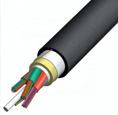Kabel Lampu Udara Luar ADSS Kabel Serat Optik 2 Inti 12 Inti 24 Inti