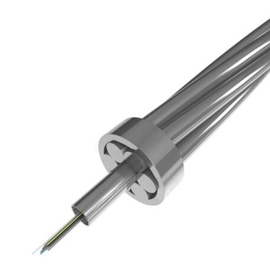OPGW Desain Tipikal Tabung Stainless Steel yang Ditutup Pusat Untuk Instalasi Udara Komunikasi Daya
