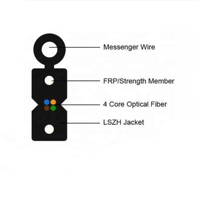 Outdoor Fiber Single Mode G. 657A1 G. 657A2 Fiber Optic FTTH Drop Kabel