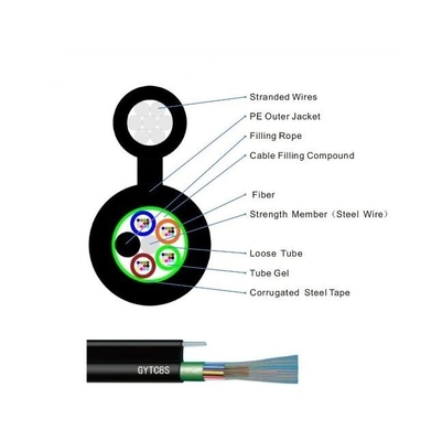 Outdoor Gambar 8 Self-Support Aerial Gyftc8s Gyxtc8y Serat Optik Drop Kabel