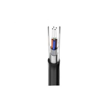 Single-Mode Optical Central Uni-Tube Corrugated Steel Armor Duct Aerial GYXTW Kabel Serat Optik