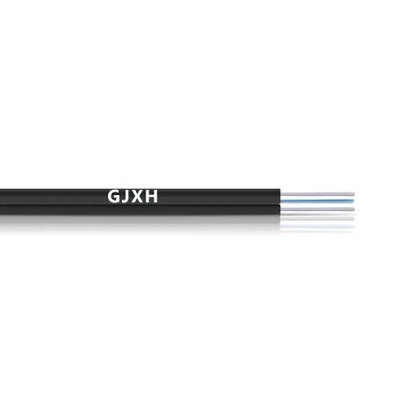 2 Core Single-Mode Dengan 2 FRP FTTH GJXH Drop Fiber Optical Kabel