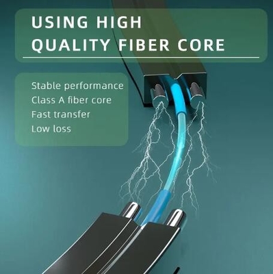 2 Core Single-Mode Dengan 2 FRP FTTH GJXH Drop Fiber Optical Kabel