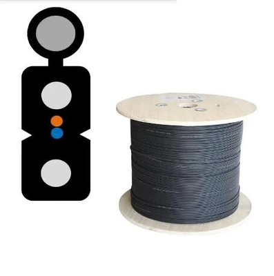 FTTH Indoor Outdoor GJYXCH Optical Fiber Optic Drop Cable FRP/Steel G657A 1 2 4 Core Single Mode LSZH Jacket Fiber Optic