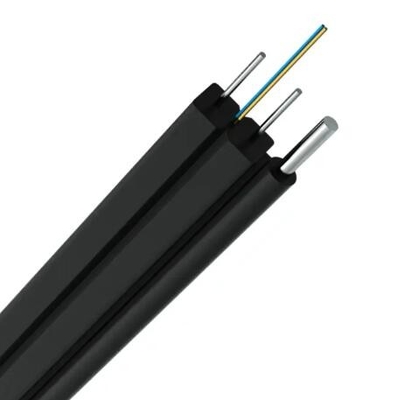 Fiber Optic 4 Core 2km FTTH DROP CABLE Mode tunggal Fiber Optic Cable