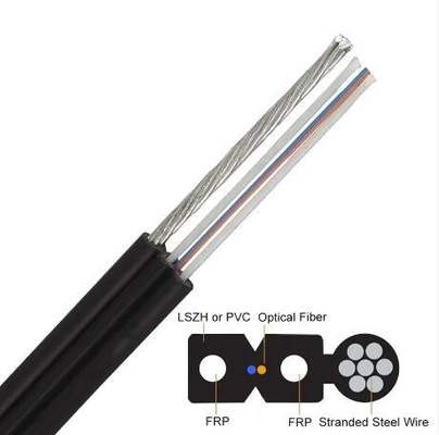 Fiber Optical Aerial Optical Cable Steel Reinforced FTTX FTTH FTTR Drop Fiber Cable