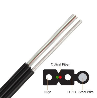 Fiber Optical Aerial Optical Cable Steel Reinforced FTTX FTTH FTTR Drop Fiber Cable