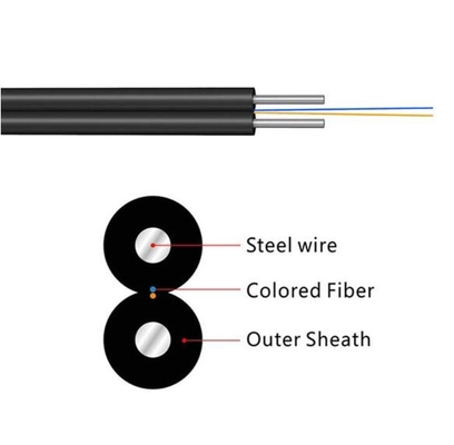 Kabel FTTH Drop 1fo G657A Kabel Serat Optik