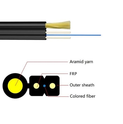 Kabel FTTH Drop 1 CORE G657A2 G657A1 Kabel Serat Optik