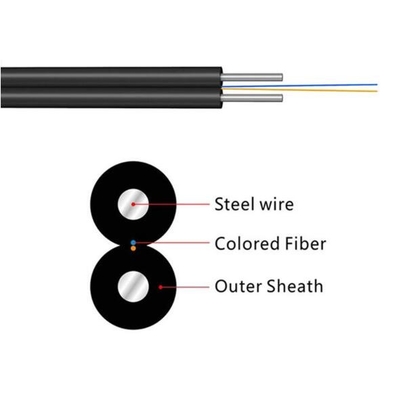 Kabel FTTH Drop 1 CORE G657A2 G657A1 Kabel Serat Optik