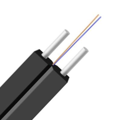 Kabel FTTH Drop Indoor, FRP Strength Memeber, 1-12F,Pilihan OS2/OM2/OM3/OM4,LSZH