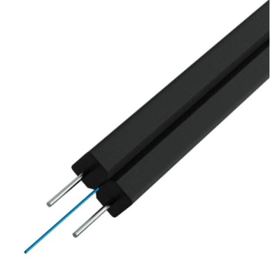 Kabel Serat Optik Drop Luar Ruangan FTTH Pendukung Mandiri Datar 4 Inti Gyfxtby