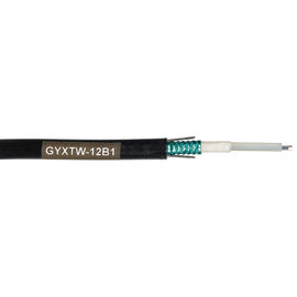 kabel serat optik lapis baja corning Black Outer Sheath GYXTW jenis pabrik telekomunikasi listrik