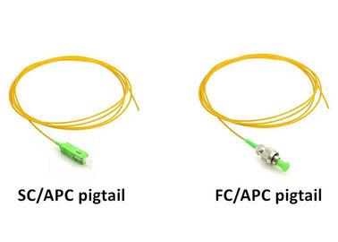 SC / APC Mode Tunggal Serat Optik Pigtail Simplex / Duplex Cord Type OEM