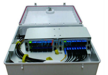PLC Splitter Wall Mountedoptical fiber distribution box Cable Termination Box Pembuatan warna terang tahan air