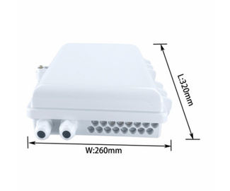 Pengelolaan Serat Densitas Tinggi 16 Inti Outdoor Fiber Optic Splitter Box ABS / PC Bahan Ramah Lingkungan