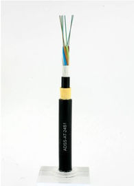 Kabel Serat Optik ADSS super tahan air single mode double jacket PE sheath untuk komunikasi jangka panjang