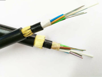 Penguburan Udara / Langsung Kabel Serat Optik Dielektrik Bentang Besar ADSS Untuk Telekomunikasi Jarak Jauh