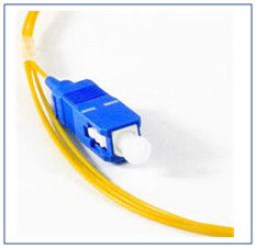 Konektor SC / UPC Fiber Optic Pigtail Ferrule End Surface Pra - Kubah