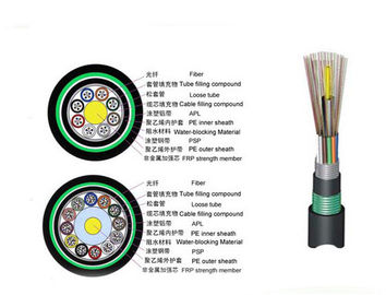 All Dielectric Self Support 24 Core Fiber Optic Cable ADSS Tidak Ada Bahan Logam Dalam Strukturnya