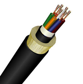 24core All Dielectric ADSS Kabel Serat Optik udara swadaya Non Metalik