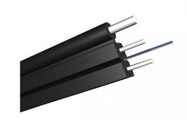 4 Core Single Mode FTTH Network Drop Cable Karakteristik Mekanik Yang Baik SGS Disetujui