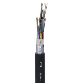 GYTS Baja Lapis Baja dengan Kabel Serat Optik selubung PE Untuk Saluran Dan Udara dengan tabung longgar