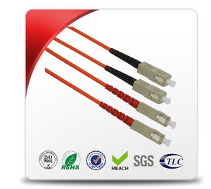 0.9mm - 3.0mm Diameter LC Ke SC Single Mode Kabel Fiber Patch Mudah Digunakan