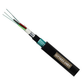 Kabel bawah tanah GYTA 53 Kabel serat optik 12 inti dengan armor ganda dan pelindung PE