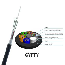 GYFTY Loose Tube Kabel Serat Optik Luar Ruangan Non-Metalik &amp; Non-Lapis Baja