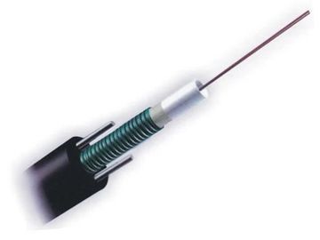 GYXTW Central Loose Tube Fiber Optic Cable Kekuatan tinggi Hidrolisis tahan dengan PE lapisan luar