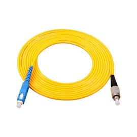 FC UPC Ke SC UPC Simplex 3.0mm PVC Single Mode Kabel Fiber Patch, Kabel Jumper Fiber Patch