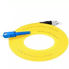 FC UPC Ke SC UPC Simplex 3.0mm PVC Single Mode Kabel Fiber Patch, Kabel Jumper Fiber Patch