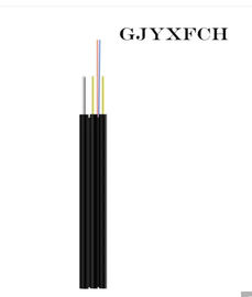 Kabel Indoor Serat Optik Lembut Mandiri Hitam / Putih Warna Jaket 245 ± 10um Diameter Lapisan