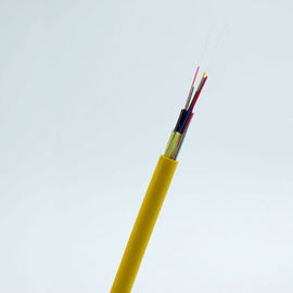 Kabel serat optik dalam ruangan GJFJV 12 CoreTight Buffered Dan Non - Metal Member light cable