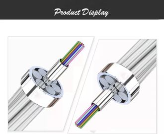 24 Inti Panjang Seumur Hidup OPGW Optical Ground Wire Kabel Serat Optik Udara Luar Ruangan