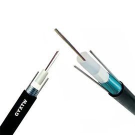 kabel serat optik lapis baja corning Black Outer Sheath GYXTW jenis pabrik telekomunikasi listrik
