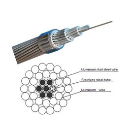 tabung aluminium Sistem tenaga OPGW / OPPC / OPLC 96core kabel serat optik hibrida menyesuaikan struktur