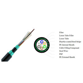 48 Cores Kabel Serat Optik Lapis Baja GYTS53 Langsung Terdampar Terdampar Kabel Lapis Baja Tabung Longgar