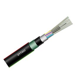 72 Cores GYTA53 OFC Kabel Lapis Baja Langsung Terdampar Terdampar Kabel Lapis Baja Tabung Longgar