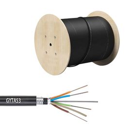 48 Core GYTA53 Kabel Lapis Baja Tabung Longgar Terdampar Langsung Terdampar