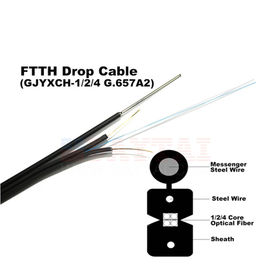 GJYXCH FTTH Outdoor Self Supporting Drop Cable 8 Core Single Mode Figure 8 Fiber Optic Cable
