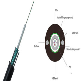 GYXTW Single Mode Central Loose Tube Outdoor Aerial dan Duct 6f Kabel Serat Optik