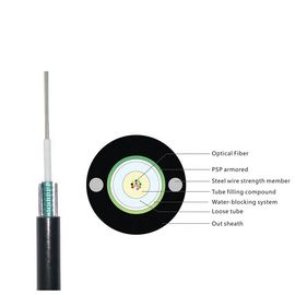 GYXTW 16 Core Single Mode Central Loose Tube Outdoor Aerial and Duct Fiber Optic Cable