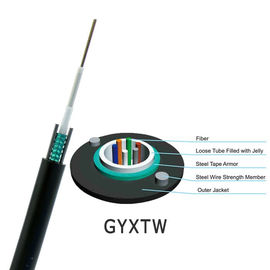 GYXTW 18 Core Central Loose Tube Outdoor Aerial dan Duct Single Mode Kabel Serat Lapis Baja